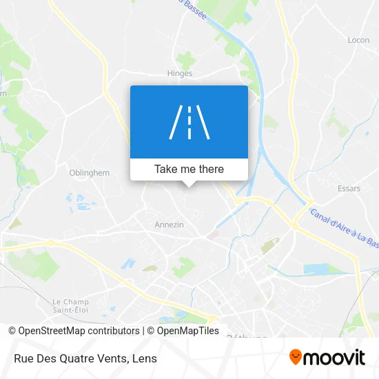 Rue Des Quatre Vents map