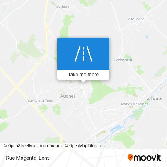 Rue Magenta map