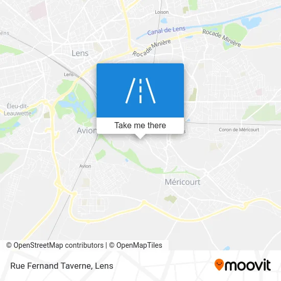 Mapa Rue Fernand Taverne