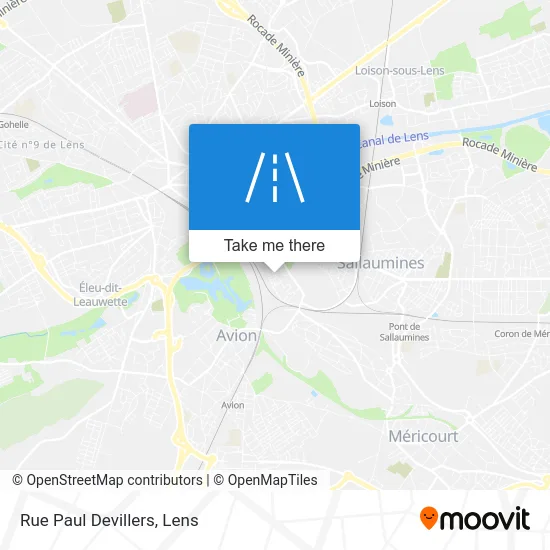 Rue Paul Devillers map