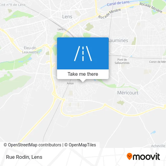 Rue Rodin map