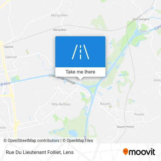 Rue Du Lieutenant Folliet map