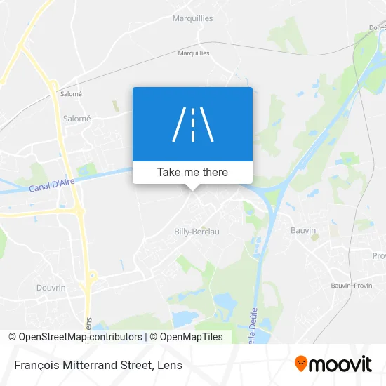 Rue François Mitterrand map