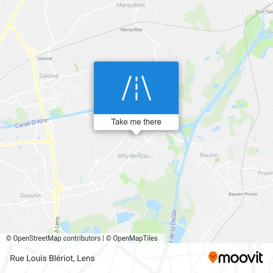 Rue Louis Blériot map