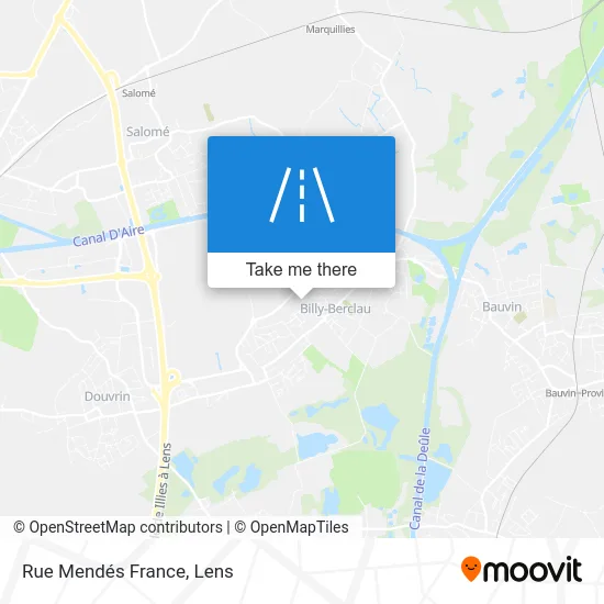 Rue Mendés France map