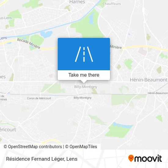 Résidence Fernand Léger map