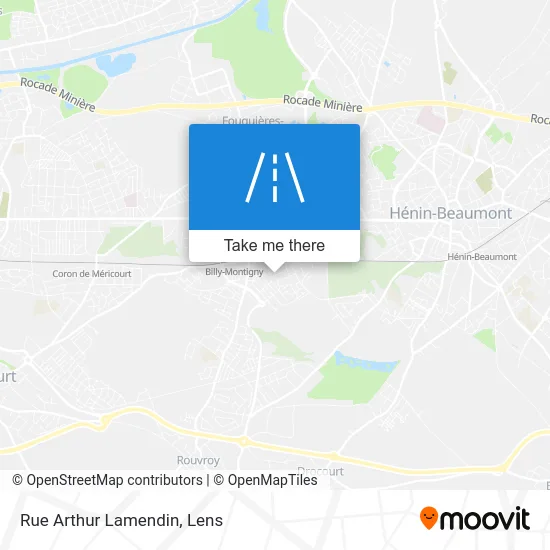 Rue Arthur Lamendin map