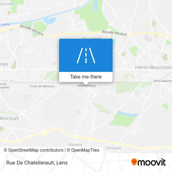 Mapa Rue De Chatellerault