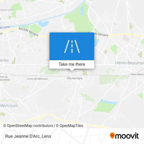 Rue Jeanne D'Arc map