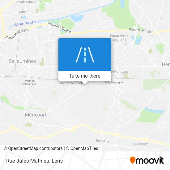 Mapa Rue Jules Mathieu