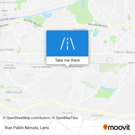 Rue Pablo Neruda map