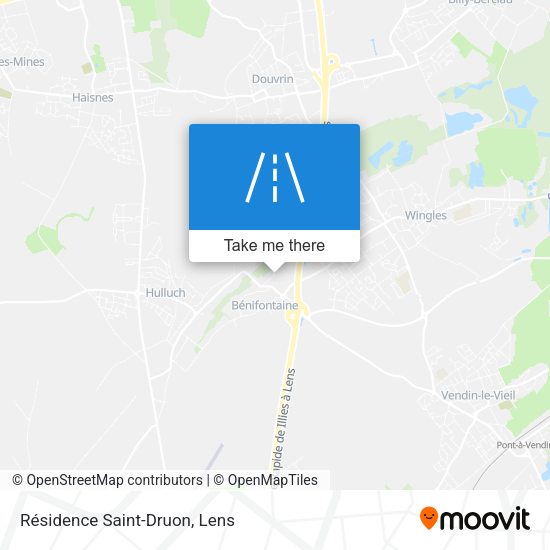 Résidence Saint-Druon map