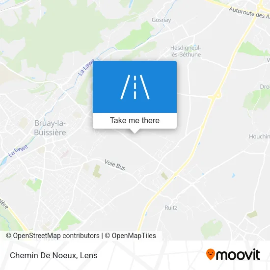 Chemin De Noeux map
