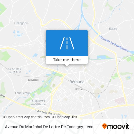 Mapa Avenue Du Maréchal De Lattre De Tassigny