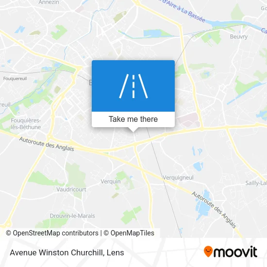 Avenue Winston Churchill map