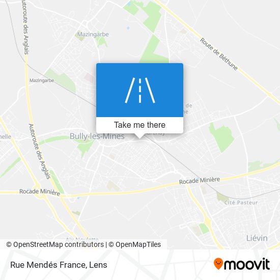 Mapa Rue Mendés France