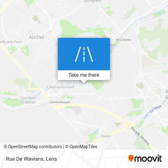 Rue De Wavrans map