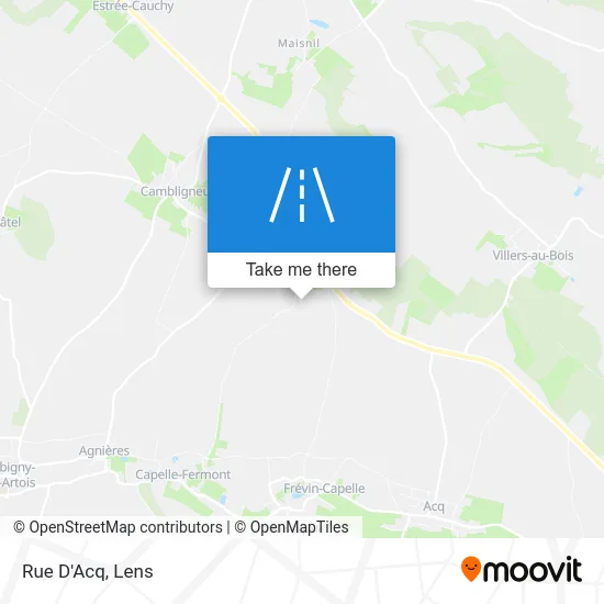 Mapa Rue D'Acq