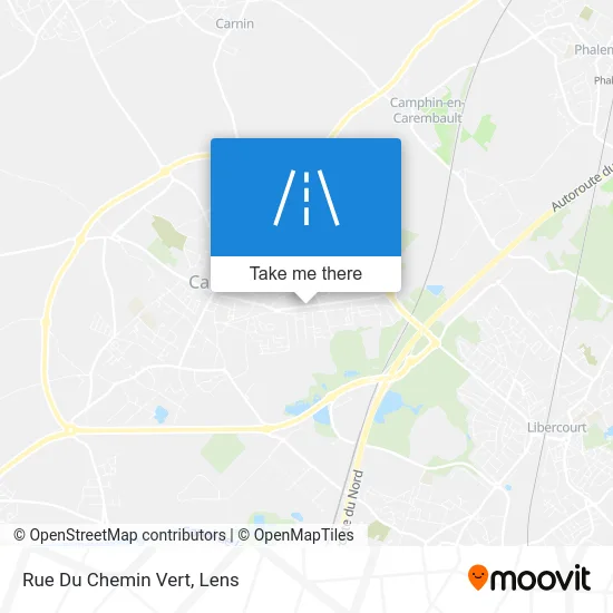 Rue Du Chemin Vert map