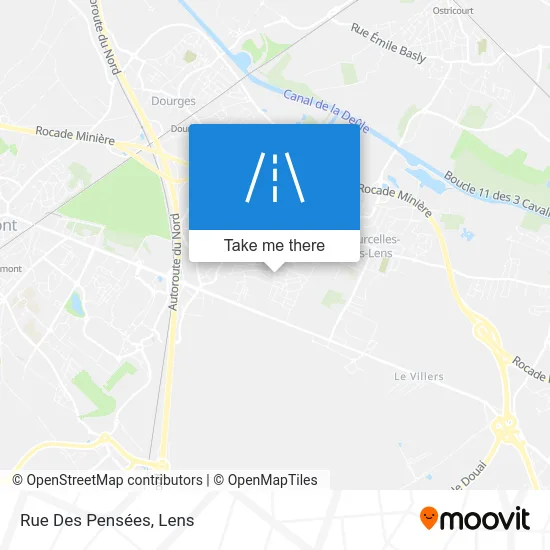 Rue Des Pensées map