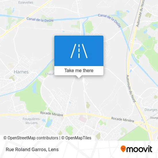 Rue Roland Garros map