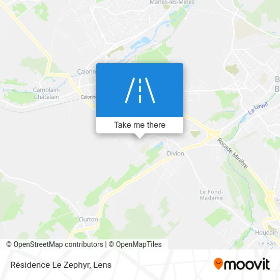 Résidence Le Zephyr map