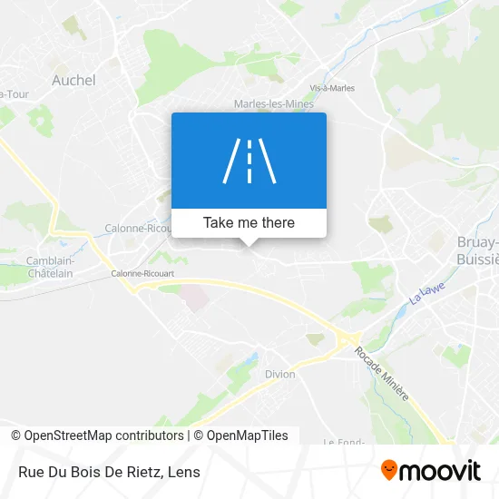 Rue Du Bois De Rietz map