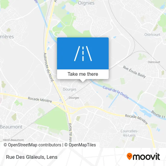 Rue Des Glaïeuls map