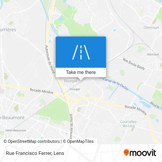 Mapa Rue Francisco Ferrer