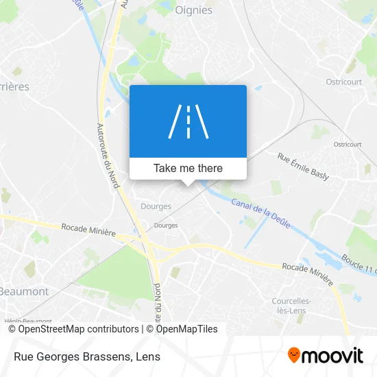 Rue Georges Brassens map