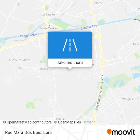 Rue Mara Des Bois map