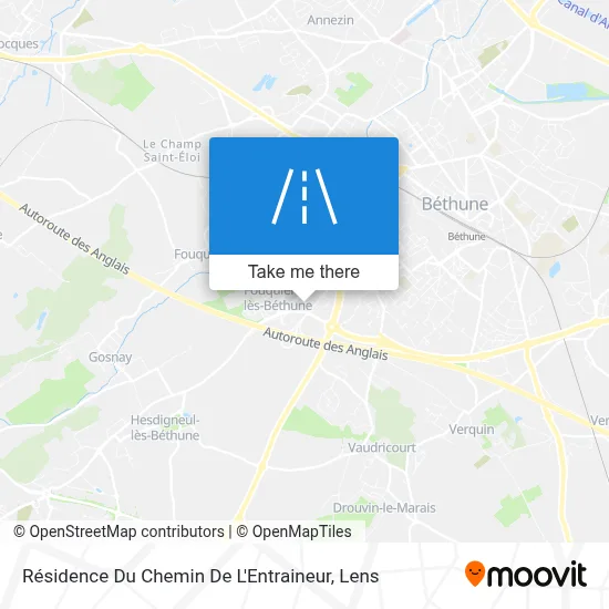 Résidence Du Chemin De L'Entraineur map