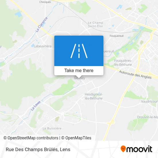 Rue Des Champs Brûlés map