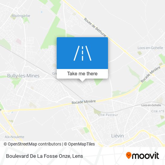 Mapa Boulevard De La Fosse Onze