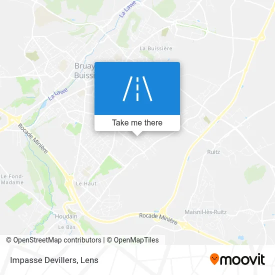 Impasse Devillers map