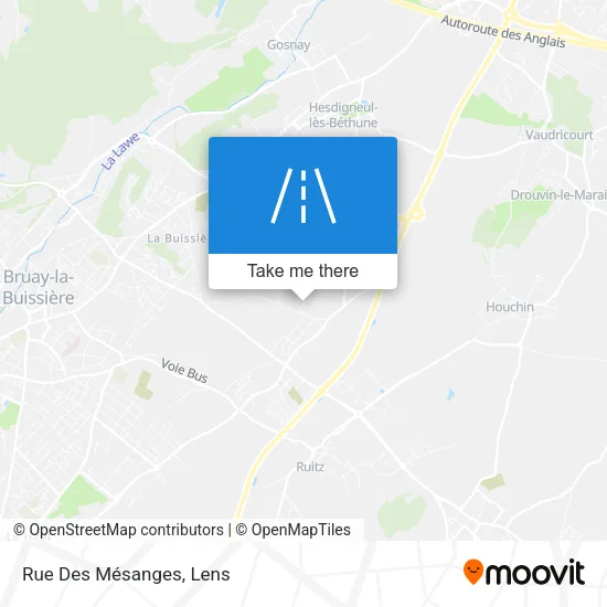 Rue Des Mésanges map