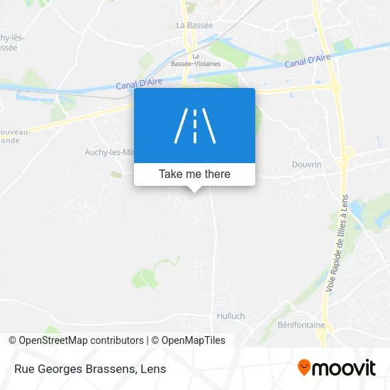 Rue Georges Brassens map