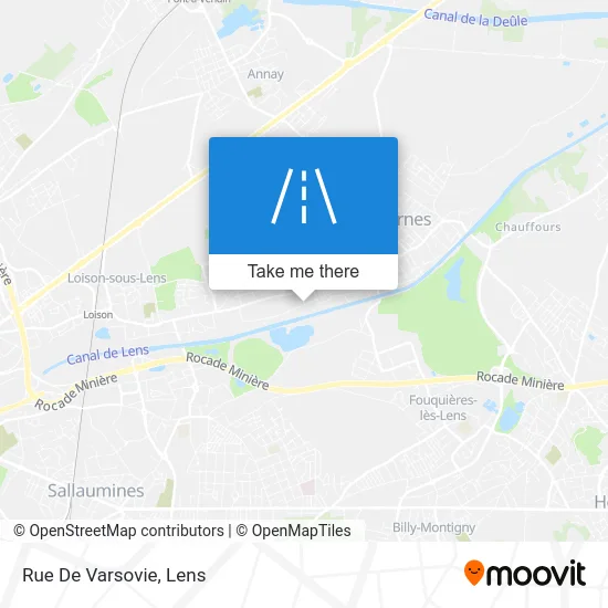 Mapa Rue De Varsovie