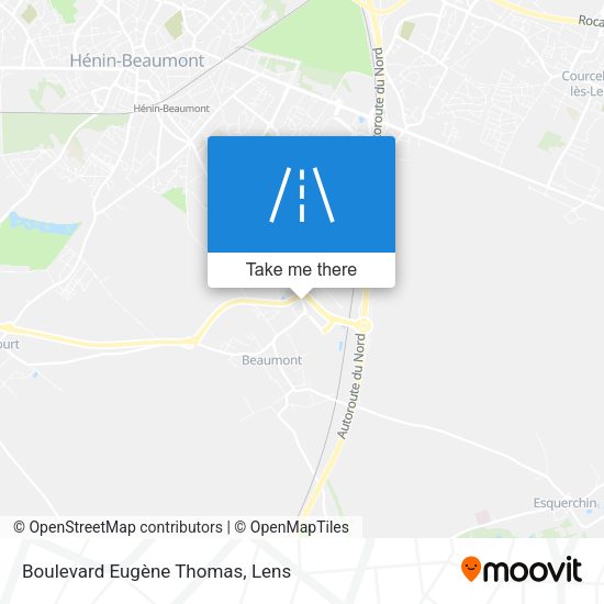Boulevard Eugène Thomas map
