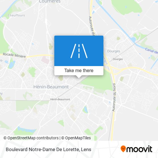 Mapa Boulevard Notre-Dame De Lorette