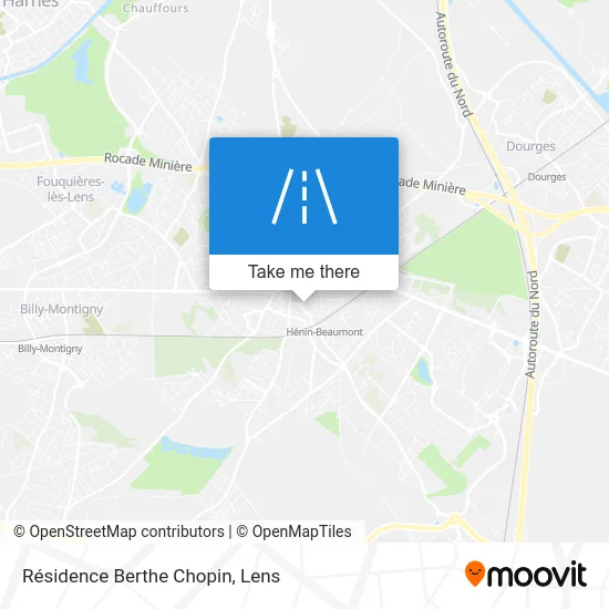 Mapa Résidence Berthe Chopin