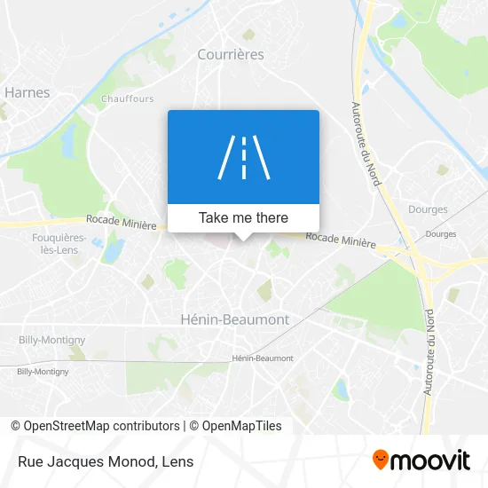 Mapa Rue Jacques Monod