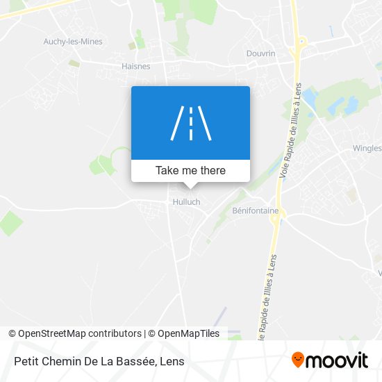 Petit Chemin De La Bassée map
