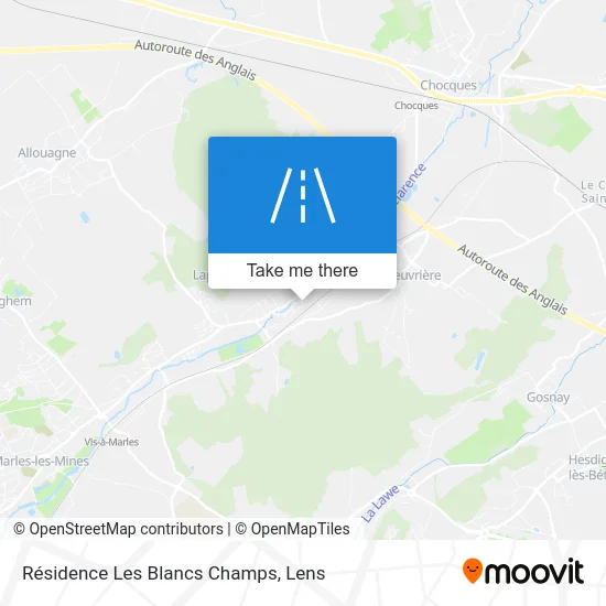 Résidence Les Blancs Champs map