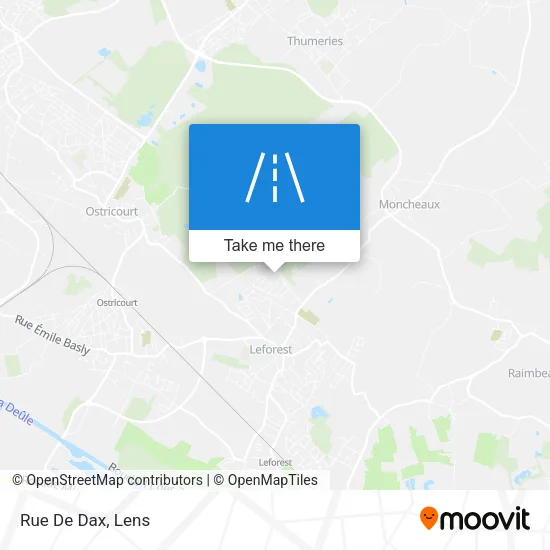 Rue De Dax map