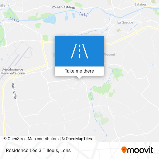 Résidence Les 3 Tilleuls map