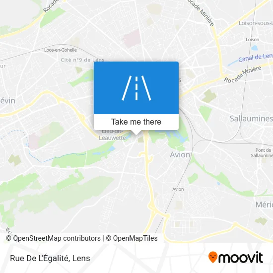 Rue De L'Égalité map