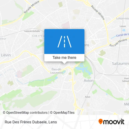 Rue Des Frères Dubaele map