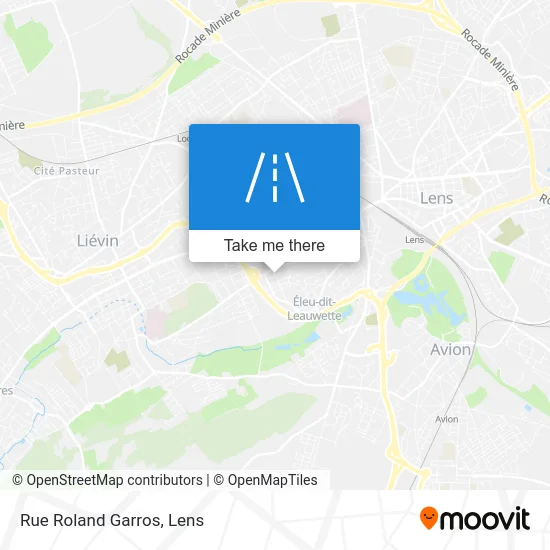 Rue Roland Garros map