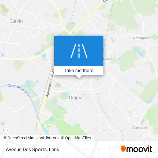 Mapa Avenue Des Sports